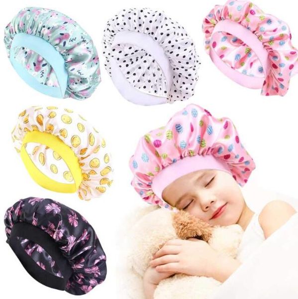 fashion kids hats floral bonnet girl satin night sleep cap hair care soft caps head cover wrap beanies skullies 8 colors by1678, Yellow
fashion kids hats floral bonnet girl satin night sleep cap hair care soft caps head cover wrap beanies skullies 8 colors by1678, Yellow