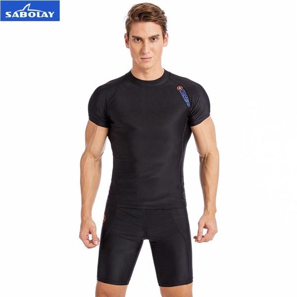 one-piece suits sabolay men rashguard lycra tight beach shirt short trunk quick dry swimsuit surf sunscreen uv protection rash guard diving
one-piece suits sabolay men rashguard lycra tight beach shirt short trunk quick dry swimsuit surf sunscreen uv protection rash guard diving