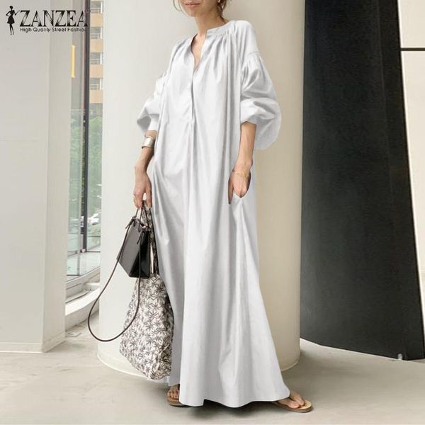 casual dresses stylish women lantern sleeve maxi long dress autumn sundress spring v neck solid loose party vestidos oversized, Black;gray
casual dresses stylish women lantern sleeve maxi long dress autumn sundress spring v neck solid loose party vestidos oversized, Black;gray
