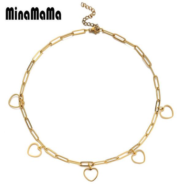 stainless steel rectangle chain heart star tassel choker necklace for women charms pentacle choker necklace valentine's day gift, Golden;silver
stainless steel rectangle chain heart star tassel choker necklace for women charms pentacle choker necklace valentine's day gift, Golden;silver