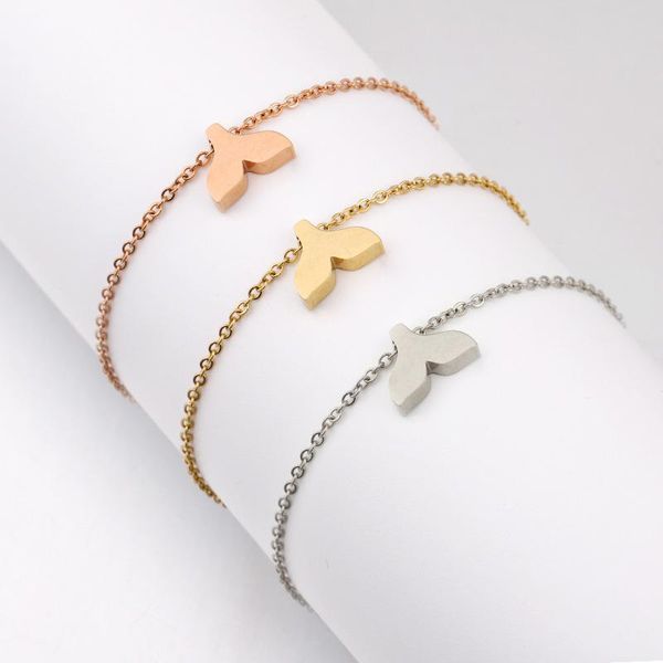charm bracelets 2021 trendy stainless steel fishtail bracelet anklet for women and men forest style chian diy jewelry gift, Golden;silver
charm bracelets 2021 trendy stainless steel fishtail bracelet anklet for women and men forest style chian diy jewelry gift, Golden;silver