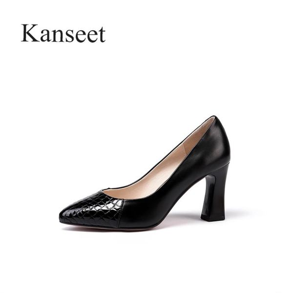 dress shoes kanseet genuine leather women pumps mixed colors 2021 spring autumn pointed toe shallow office lady high heel mature woman, Black
dress shoes kanseet genuine leather women pumps mixed colors 2021 spring autumn pointed toe shallow office lady high heel mature woman, Black