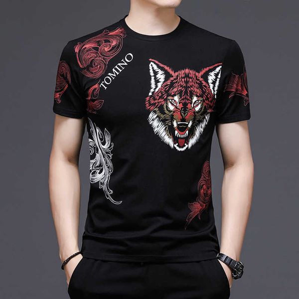 2021 summer men's sweater casual round neck pullover domineering printed bottomed shirt fashion t-shirt, White;black
2021 summer men's sweater casual round neck pullover domineering printed bottomed shirt fashion t-shirt, White;black