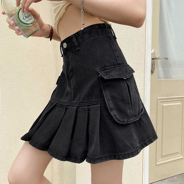 skirts black vintage denim jeans women high waist mini pleated skirt ins girls europe pockets punk hip pop streetwear z529 8za
skirts black vintage denim jeans women high waist mini pleated skirt ins girls europe pockets punk hip pop streetwear z529 8za