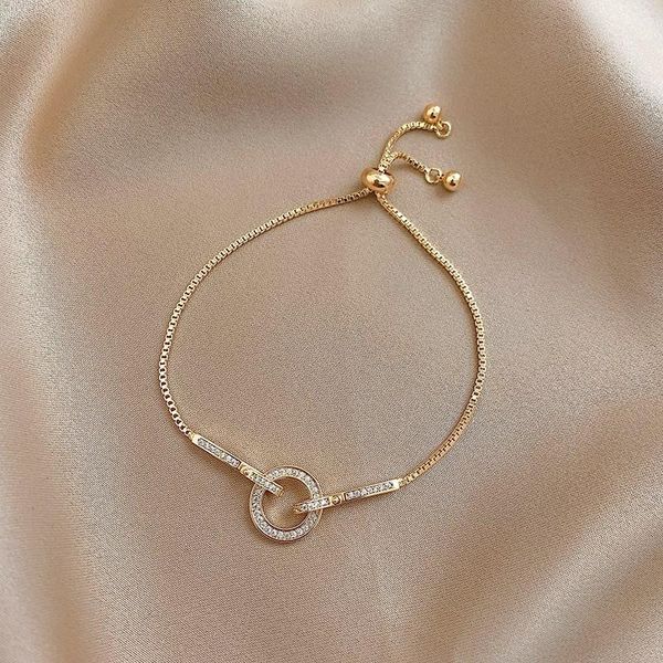 link, chain sterling silver micro inlaid circle snake bracelet for women geometric party jewelry gifts, Black
link, chain sterling silver micro inlaid circle snake bracelet for women geometric party jewelry gifts, Black