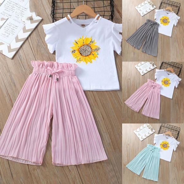 clothing sets girls 2021 children kids baby flower floral t shirt + ruffle loose pants outfits children's fashion set, White
clothing sets girls 2021 children kids baby flower floral t shirt + ruffle loose pants outfits children's fashion set, White