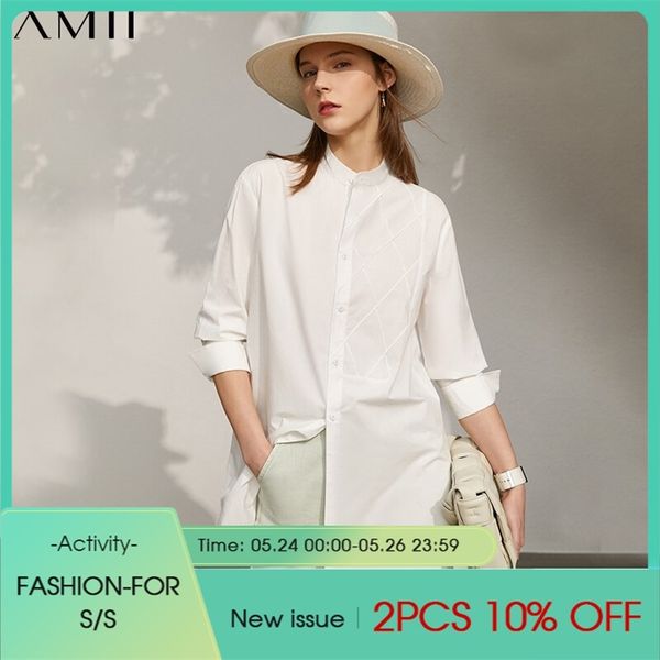 minimalism spring summer women's shirt offical lady 100%cotton solid lapel loose female blouse 12140292 210527, White
minimalism spring summer women's shirt offical lady 100%cotton solid lapel loose female blouse 12140292 210527, White