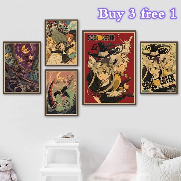 paintings anime posters soul eater kraft paper art painting home bar bedside background decor wall stickers
paintings anime posters soul eater kraft paper art painting home bar bedside background decor wall stickers