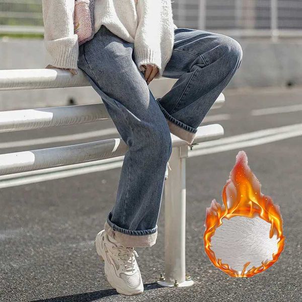 women's jeans winter plus velvet straight-leg women harajuku baggy casual fleece denim pants vintage blue fall thick high waist trouser
women's jeans winter plus velvet straight-leg women harajuku baggy casual fleece denim pants vintage blue fall thick high waist trouser