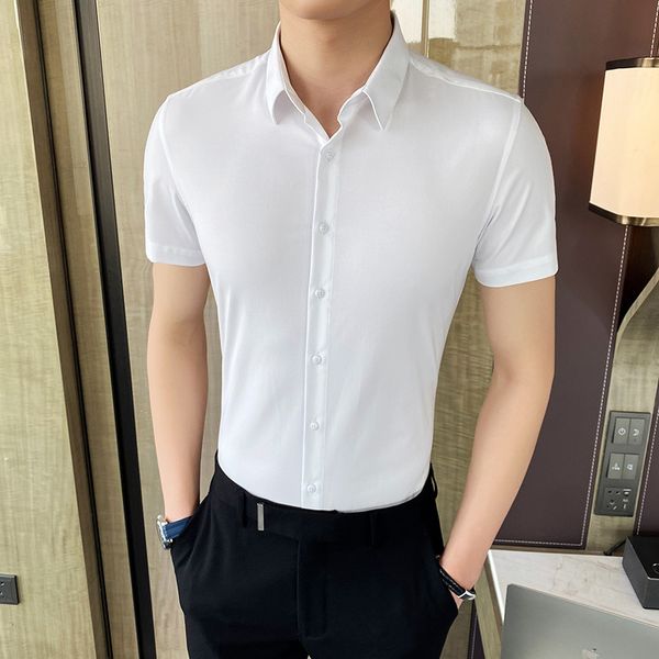 2021 new british style will see short sleeve shirt fashion formal business wear thin fit men's solid all games shirts r7en, Black;brown
2021 new british style will see short sleeve shirt fashion formal business wear thin fit men's solid all games shirts r7en, Black;brown