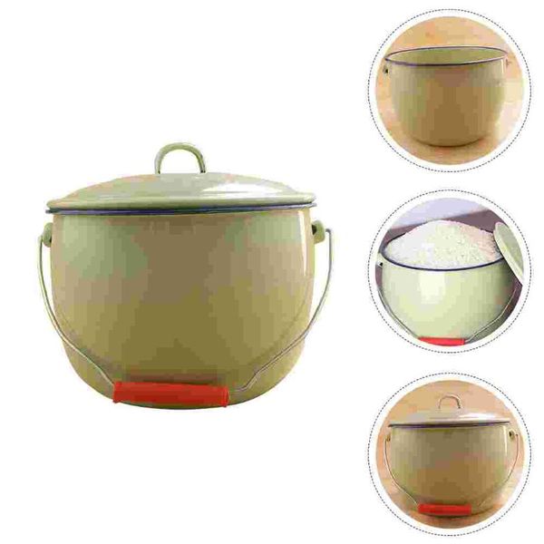 bowls 1pc enamel bucket with lid portable and durable rice soup holder (beige)
bowls 1pc enamel bucket with lid portable and durable rice soup holder (beige)