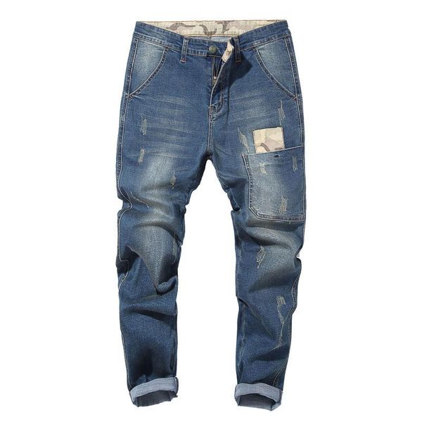 men's jeans pencil men hiphop distressed black blue denim pants man pocket boys plus size 44 46 48 stretched elastic trousers
men's jeans pencil men hiphop distressed black blue denim pants man pocket boys plus size 44 46 48 stretched elastic trousers