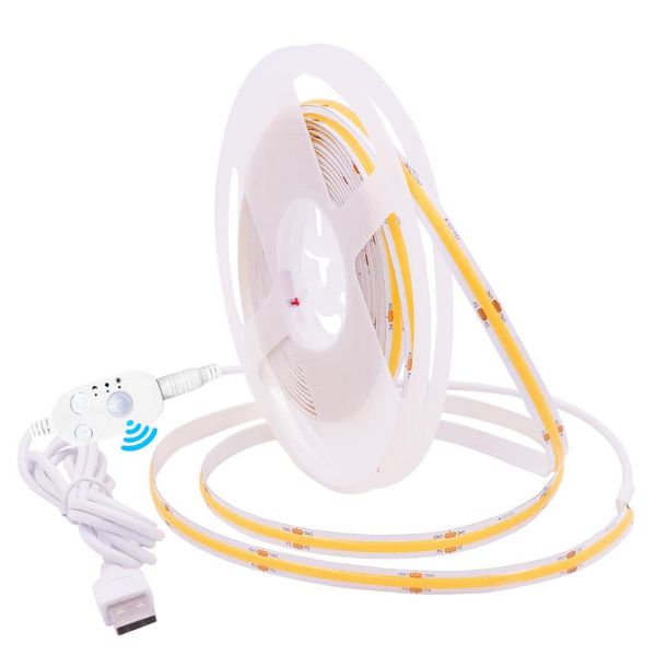 strips dc5v usb powered cob led strip light pir motion sensor fob lights high density 320leds/m ribbon rope flexible tape
strips dc5v usb powered cob led strip light pir motion sensor fob lights high density 320leds/m ribbon rope flexible tape