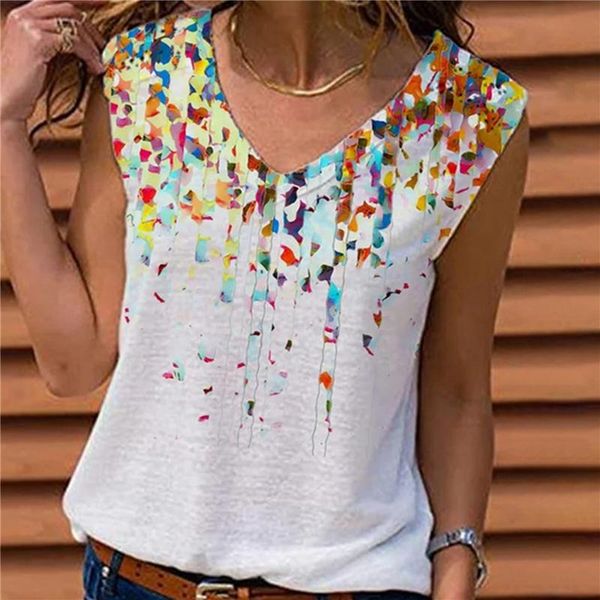 women's tanks & camis 2021 summer style v-neck casual vest bottoming shirt printed europe and america sleeveless t-shirt, White
women's tanks & camis 2021 summer style v-neck casual vest bottoming shirt printed europe and america sleeveless t-shirt, White