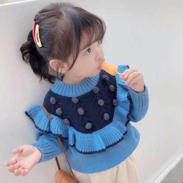 pullover 2021 kids baby knitted sweater girls long sleeve ruffles sweaters autumn winter 1-8 years old clothing, Blue
pullover 2021 kids baby knitted sweater girls long sleeve ruffles sweaters autumn winter 1-8 years old clothing, Blue