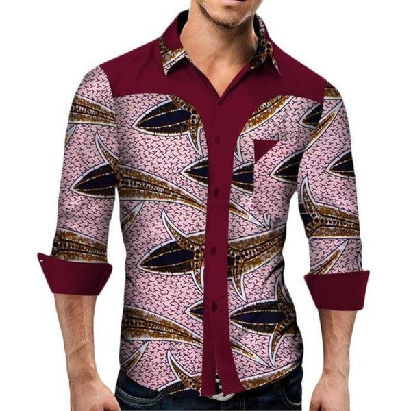 ethnic clothing african print shirt men's fashion long sleeve lapel floral pattern buttons t-shirt party nigerian outfits trendy, Red
ethnic clothing african print shirt men's fashion long sleeve lapel floral pattern buttons t-shirt party nigerian outfits trendy, Red