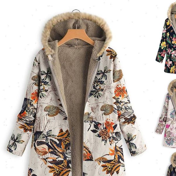 2021 plush coat outwer windbreaker hooded pockets female jacket oversize floral print warm winter womens jacket vintage coats drop shipping, Black;brown
2021 plush coat outwer windbreaker hooded pockets female jacket oversize floral print warm winter womens jacket vintage coats drop shipping, Black;brown