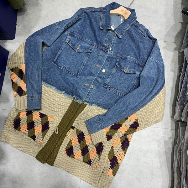 2021 fashion patchwork wool denim jacket women's autumn new plus size loose medium length full cardigan 2z4o, Black;brown
2021 fashion patchwork wool denim jacket women's autumn new plus size loose medium length full cardigan 2z4o, Black;brown
