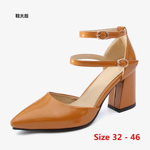 dress shoes d'orsay high heels women scarpin sandals ladies heel woman pumps ankle strap small big size 32 - 46, Black
dress shoes d'orsay high heels women scarpin sandals ladies heel woman pumps ankle strap small big size 32 - 46, Black