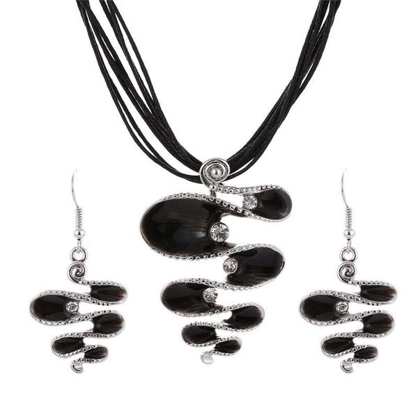 earrings & necklace cute enamel snake jewelry sets vintage ethnic austrican crystal necklaces pendants drop set curly bijoux colar, Silver
earrings & necklace cute enamel snake jewelry sets vintage ethnic austrican crystal necklaces pendants drop set curly bijoux colar, Silver