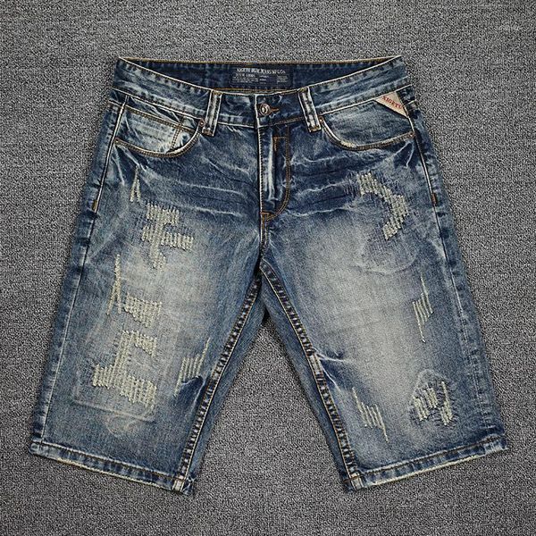 men's jeans american street style fashion men retro blue ripped denim shorts summer vintage designer short
men's jeans american street style fashion men retro blue ripped denim shorts summer vintage designer short