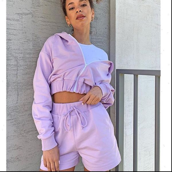 autumn fashion suit casual zipper womens tracksuits long sleeve hoodie sweatshirt high waist shorts 2pcs sets, Gray
autumn fashion suit casual zipper womens tracksuits long sleeve hoodie sweatshirt high waist shorts 2pcs sets, Gray