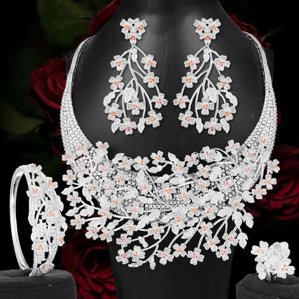 earrings & necklace blachette shiny cubic zirconia exquisite bracelet ring jewelry sets for women wedding party engagement, Silver
earrings & necklace blachette shiny cubic zirconia exquisite bracelet ring jewelry sets for women wedding party engagement, Silver