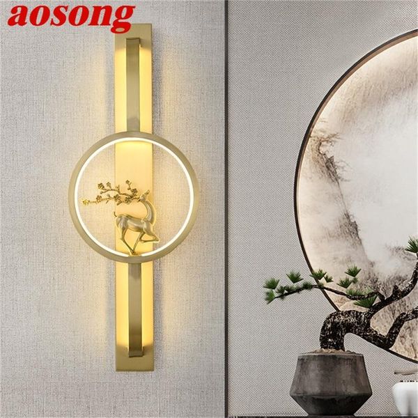aosong brass wall light indoor contemporary luxury design sconce lamp for home living room corridor
aosong brass wall light indoor contemporary luxury design sconce lamp for home living room corridor