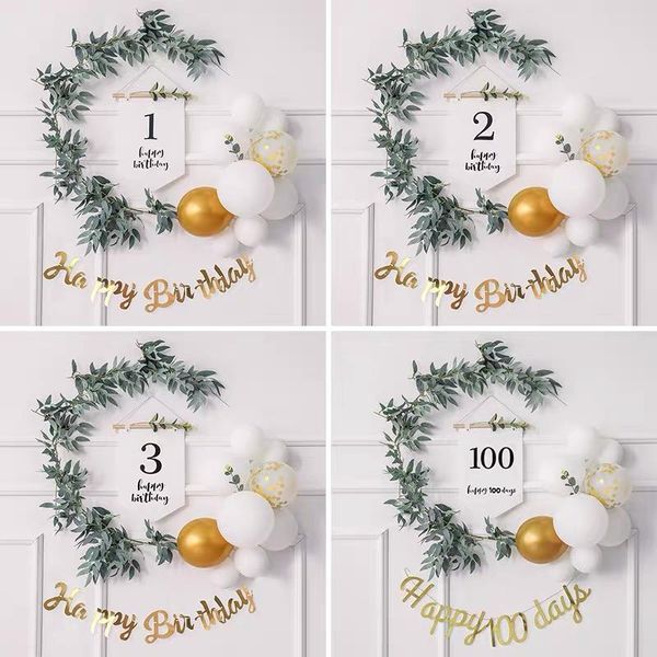 party decoration happy birthday banner sign door hanging wall balloon decor kit bday supplies favors for kids girls boys 100 days
party decoration happy birthday banner sign door hanging wall balloon decor kit bday supplies favors for kids girls boys 100 days
