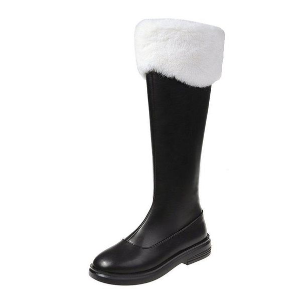 boots winter warm plush women comfort casual woman 2021 fashion female chunky heels mid calf but knee snow, Black
boots winter warm plush women comfort casual woman 2021 fashion female chunky heels mid calf but knee snow, Black