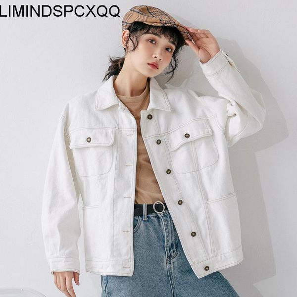 clothes women cotton ladies denim jacket retro autumn new korean version the solid color white loose short clothes, Black;brown
clothes women cotton ladies denim jacket retro autumn new korean version the solid color white loose short clothes, Black;brown