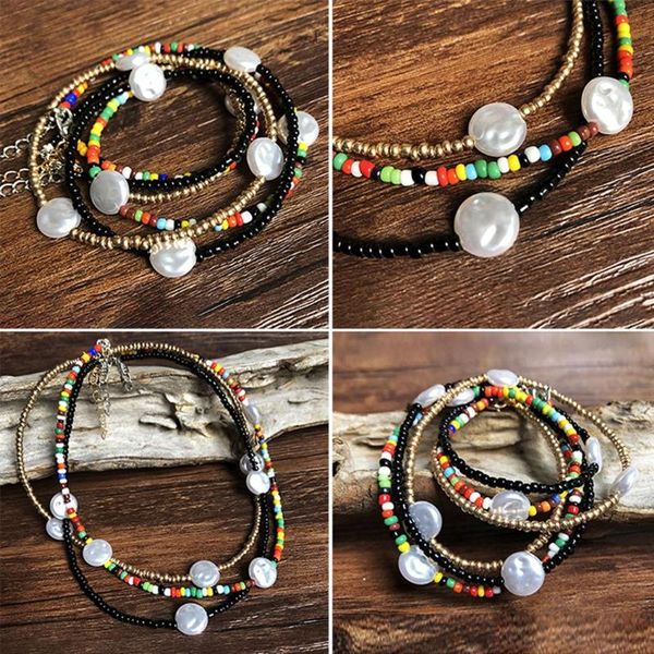 chains colorful bead necklace bohemia ethnic boho beaded choker clavicle pearl decor women jewellery, Silver
chains colorful bead necklace bohemia ethnic boho beaded choker clavicle pearl decor women jewellery, Silver
