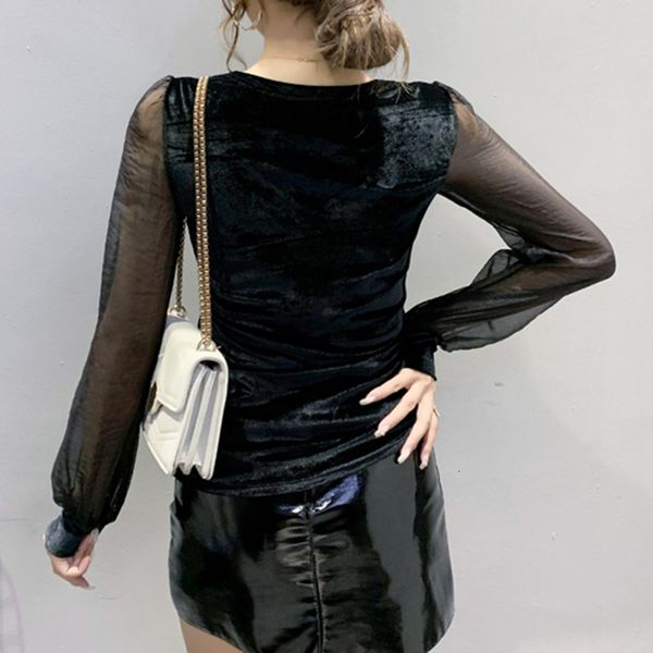 2021 new spring fall european clothes t-shirt chic v-neck patchwork lace shiny diamonds ropa mujer long sleeve mesh tees t00912 o8, White
2021 new spring fall european clothes t-shirt chic v-neck patchwork lace shiny diamonds ropa mujer long sleeve mesh tees t00912 o8, White