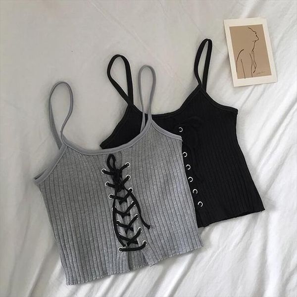 summer clothes personalized cross bandage women camis vest camisole base shirt straps slim cropped, White
summer clothes personalized cross bandage women camis vest camisole base shirt straps slim cropped, White