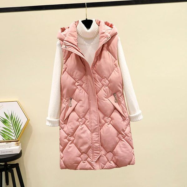 women's vests 2021 spring women fashion slim fit long vest female thicken cotton padded winter ladies sleeveless jacket waistcoat q48, Black;white
women's vests 2021 spring women fashion slim fit long vest female thicken cotton padded winter ladies sleeveless jacket waistcoat q48, Black;white