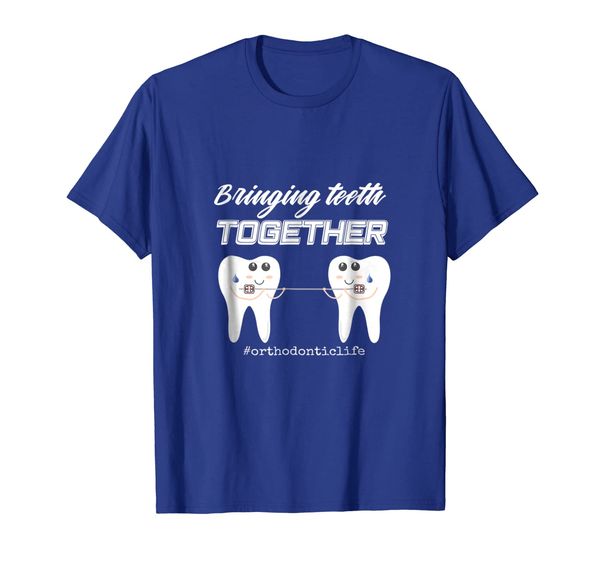 Bringing Teeth Together Cool Orthodontist or Assistant Shirt, White;black 
Bringing Teeth Together Cool Orthodontist or Assistant Shirt, White;black