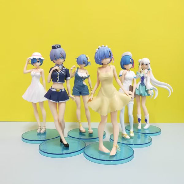 6pcs/set 17cm relife in a different world from zero rem ram action figure pvc collection model toys for christmas gift
6pcs/set 17cm relife in a different world from zero rem ram action figure pvc collection model toys for christmas gift
