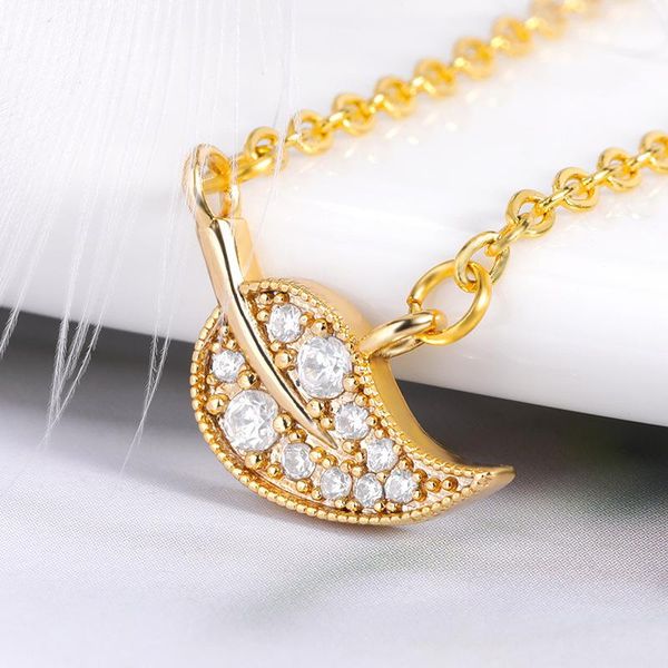 pendant necklaces fashion cz leaf necklace for women crystal pendants jewelry anniversary engagment gift, Silver
pendant necklaces fashion cz leaf necklace for women crystal pendants jewelry anniversary engagment gift, Silver