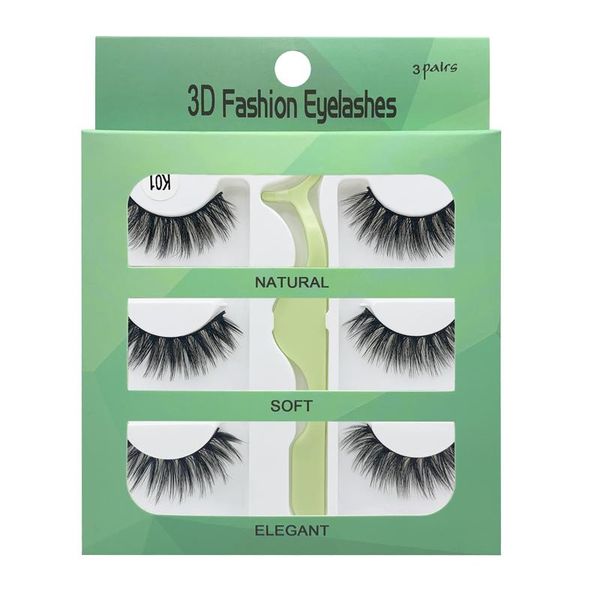 false eyelashes 3 pairs of 3d natural thick mink female makeup eyelash extension professional tool
false eyelashes 3 pairs of 3d natural thick mink female makeup eyelash extension professional tool