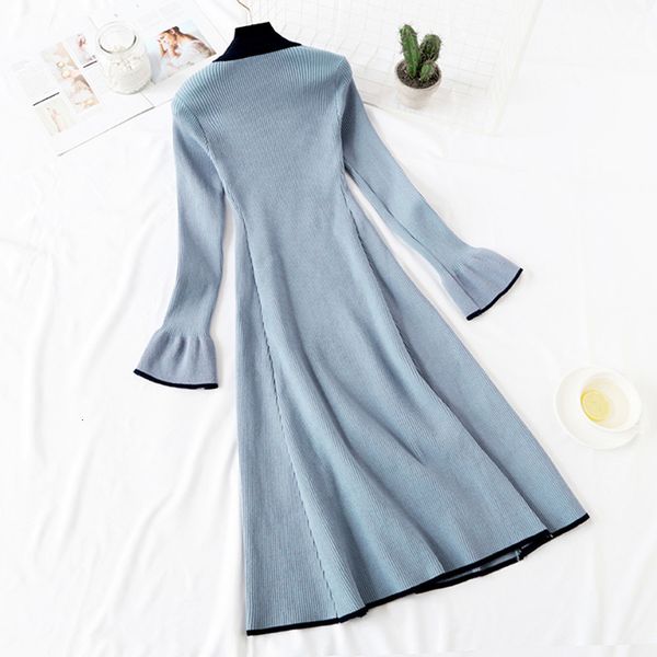 woman elegant autumn winter sweater solid women high waist ruffle sleeve bow slim elasticity knitted dress vestidos female qrb9, Black;gray
woman elegant autumn winter sweater solid women high waist ruffle sleeve bow slim elasticity knitted dress vestidos female qrb9, Black;gray