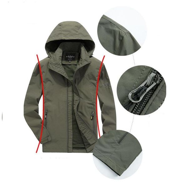 men's jackets viankani waterproof military jacket autumn men casual windbreaker mens breathable hooded outdoor coats size m-4xl, Black;brown
men's jackets viankani waterproof military jacket autumn men casual windbreaker mens breathable hooded outdoor coats size m-4xl, Black;brown