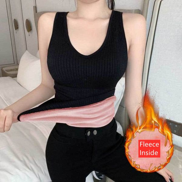 Winter Womens Warm Underwear Vest Fashion Sexy Lace Design Fleece Inside High Elastic Fabric Oversize Underwaist Tank Base Tops, White;black
Winter Womens Warm Underwear Vest Fashion Sexy Lace Design Fleece Inside High Elastic Fabric Oversize Underwaist Tank Base Tops, White;black