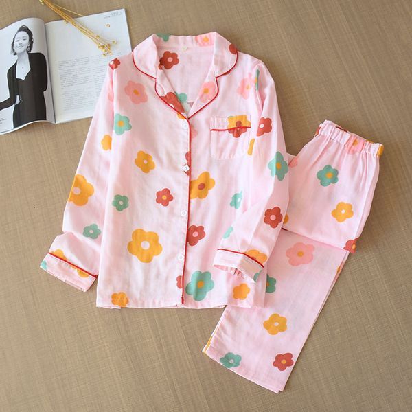 2021 japanese new spring and autumn ladies cotton gauze long-sleeved trousers flowers cute pajamas set home service women oikq, Black;brown
2021 japanese new spring and autumn ladies cotton gauze long-sleeved trousers flowers cute pajamas set home service women oikq, Black;brown