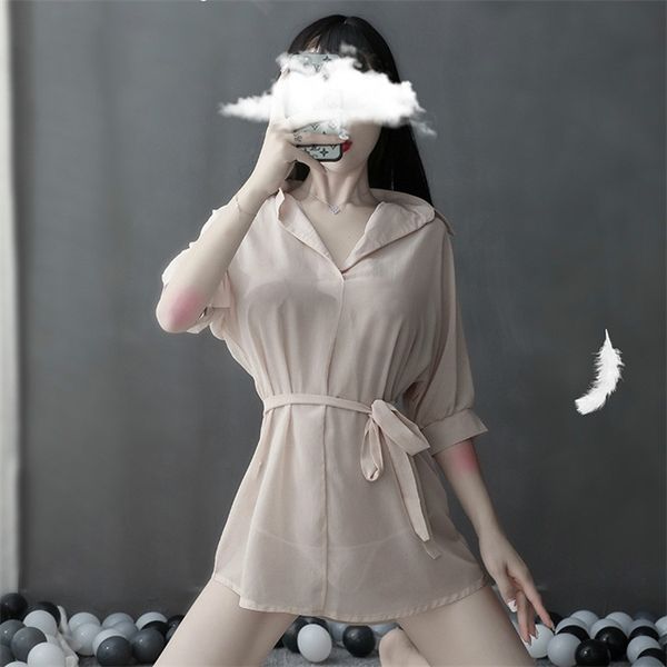 womens robe sets erotic lingerie babydoll see through nightgown costumes for games love live cosplay, Black;white 
womens robe sets erotic lingerie babydoll see through nightgown costumes for games love live cosplay, Black;white