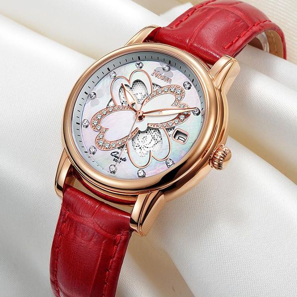 wristwatches nesun business casual luminous pointer watch fashion ladies leather strap clock 100m waterproof quartz, Slivery;brown
wristwatches nesun business casual luminous pointer watch fashion ladies leather strap clock 100m waterproof quartz, Slivery;brown