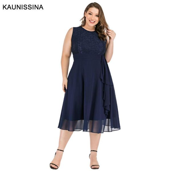 kaunissina plus size cocktail dress women elegant party gowns o-neck sleeveless solid chiffon lace homecoming dress, White;black
kaunissina plus size cocktail dress women elegant party gowns o-neck sleeveless solid chiffon lace homecoming dress, White;black