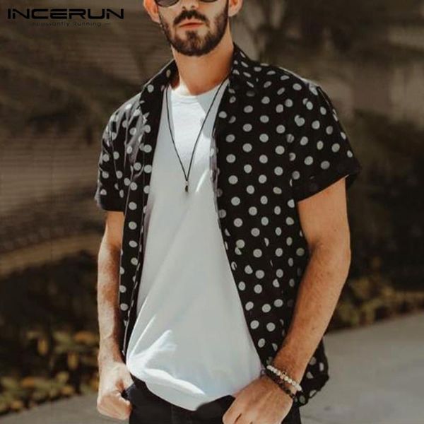 men's casual shirts incerun summer men polka dot print shirt breathable lapel streetwear button blouse 2021 short sleeve clothing s-3xl, White;black
men's casual shirts incerun summer men polka dot print shirt breathable lapel streetwear button blouse 2021 short sleeve clothing s-3xl, White;black