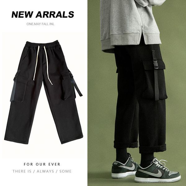 2021 new winter plus veet thick woolen men's warm fashion cargo men streetwear korean straight wide-leg pants mens m-5xl paqx, Black
2021 new winter plus veet thick woolen men's warm fashion cargo men streetwear korean straight wide-leg pants mens m-5xl paqx, Black