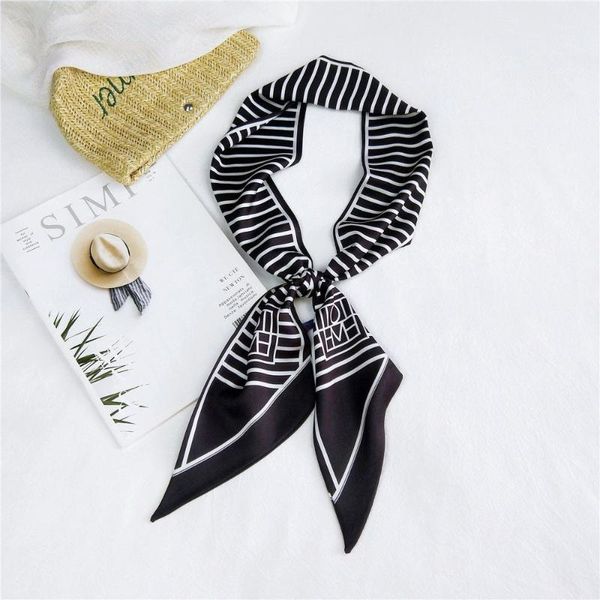 scarves luxury silk scarf women designer letter print skinny bag foulard tie head ladies, Blue;gray
scarves luxury silk scarf women designer letter print skinny bag foulard tie head ladies, Blue;gray