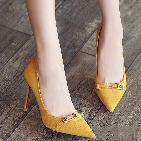 dress shoes 2021 summer women cusp heels four colors suede low cut metal button ladies high simple fashion pumps, Black
dress shoes 2021 summer women cusp heels four colors suede low cut metal button ladies high simple fashion pumps, Black